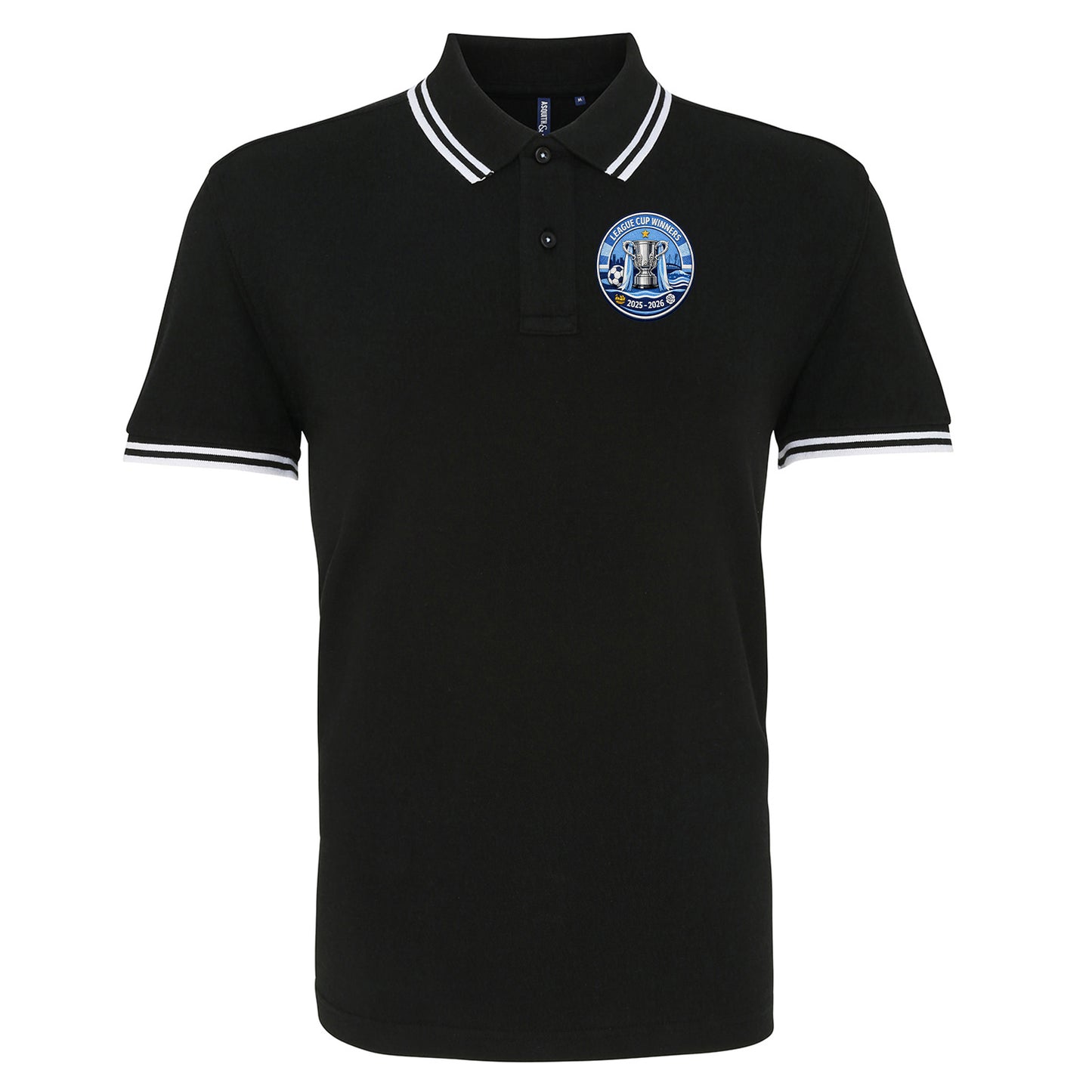Man City League Cup Winners 2026 Tipped Polo Shirt 