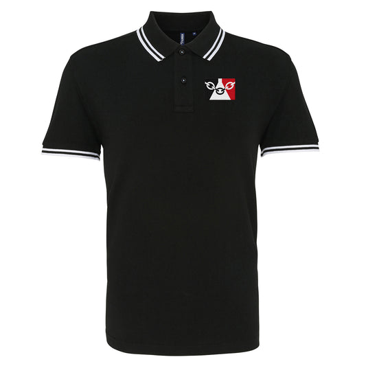 Black Country Flag Tipped Polo Shirt