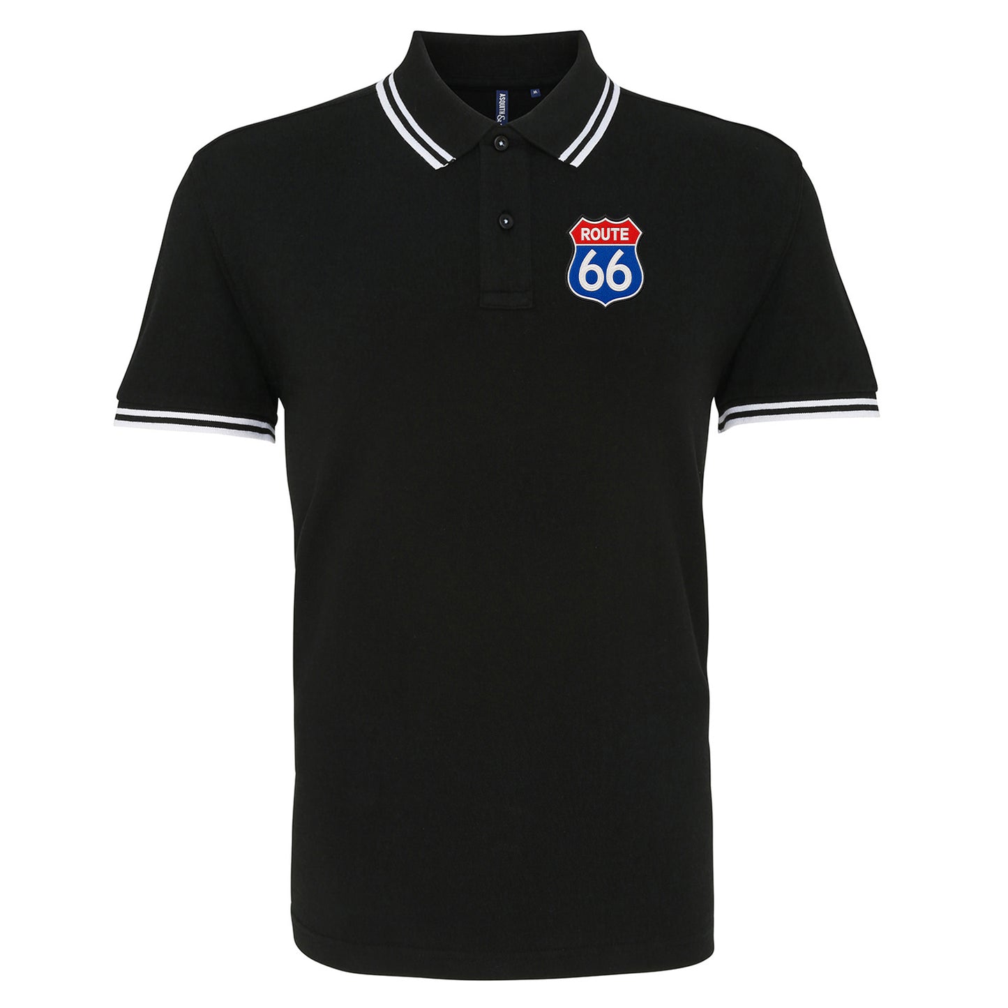 Route 66 Tipped Polo Shirt 