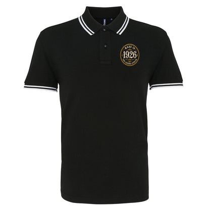 Made in 1926 Birthday Tipped Polo Shirt 