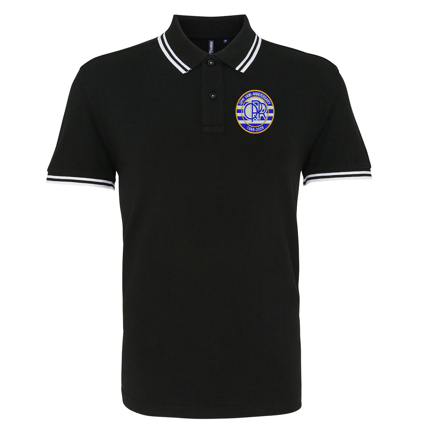 QPR Classic Football Tipped Polo Shirt