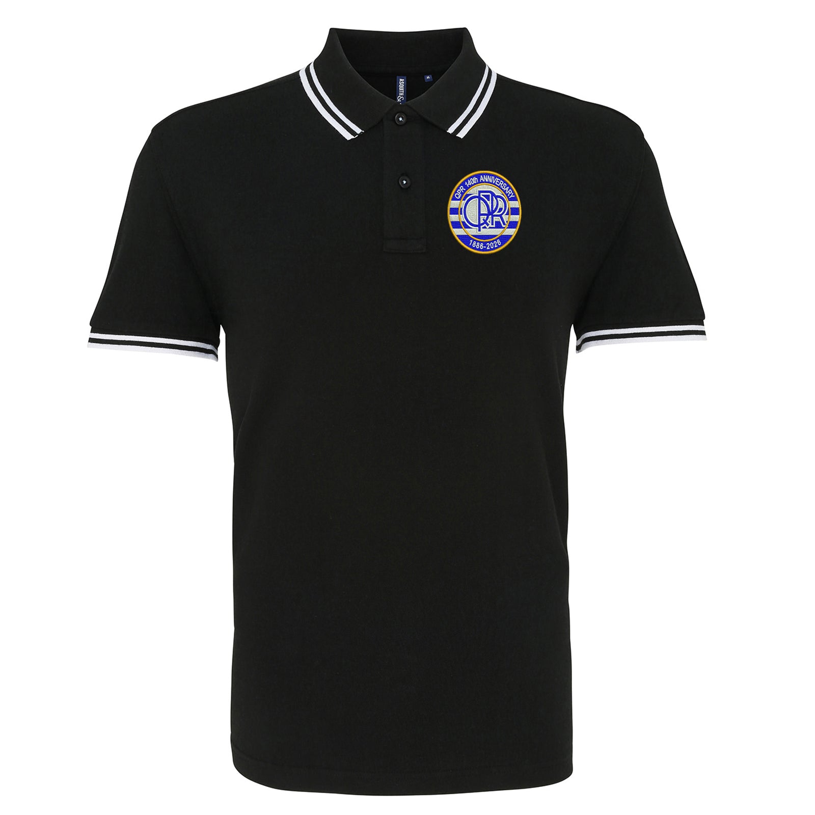 QPR Classic Football Tipped Polo Shirt