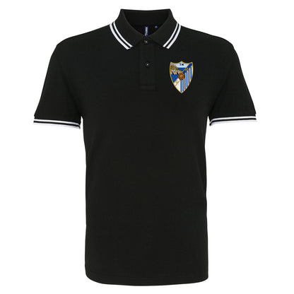 Retro Malaga 1948 Football Tipped Polo Shirt