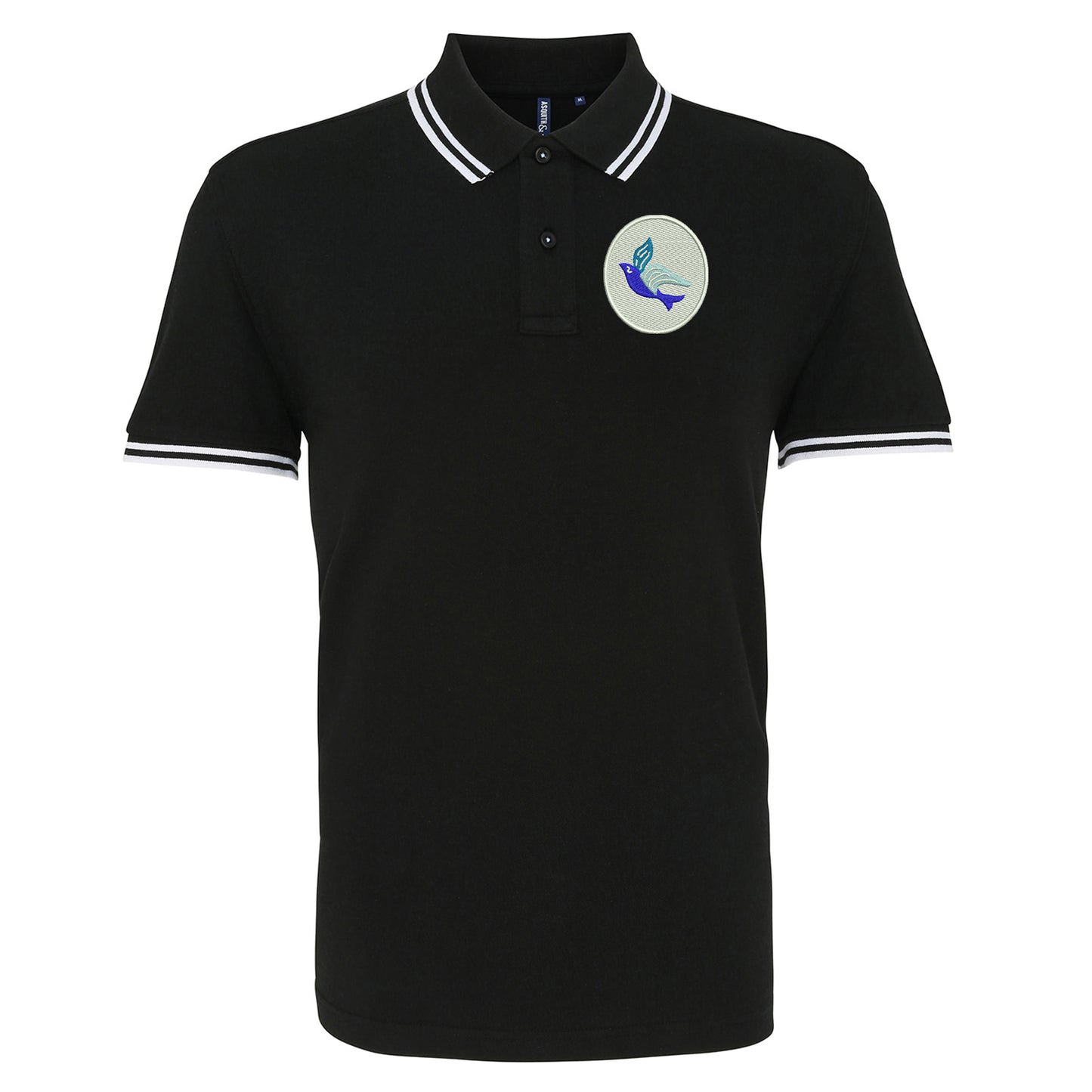 Classic Cardiff City FC Tipped Polo Shirt