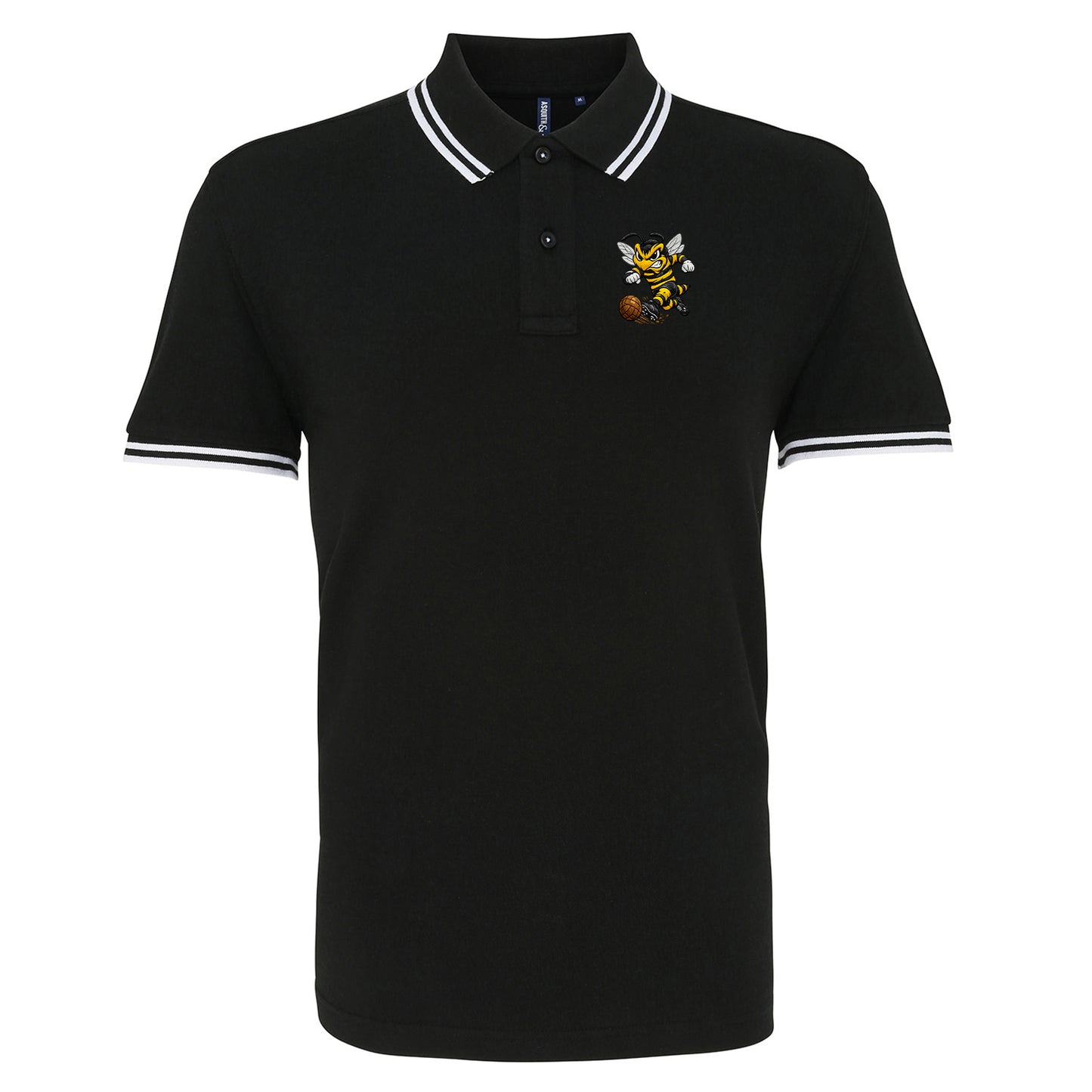 Alloa Athletic 1960s Tipped Polo Shirt