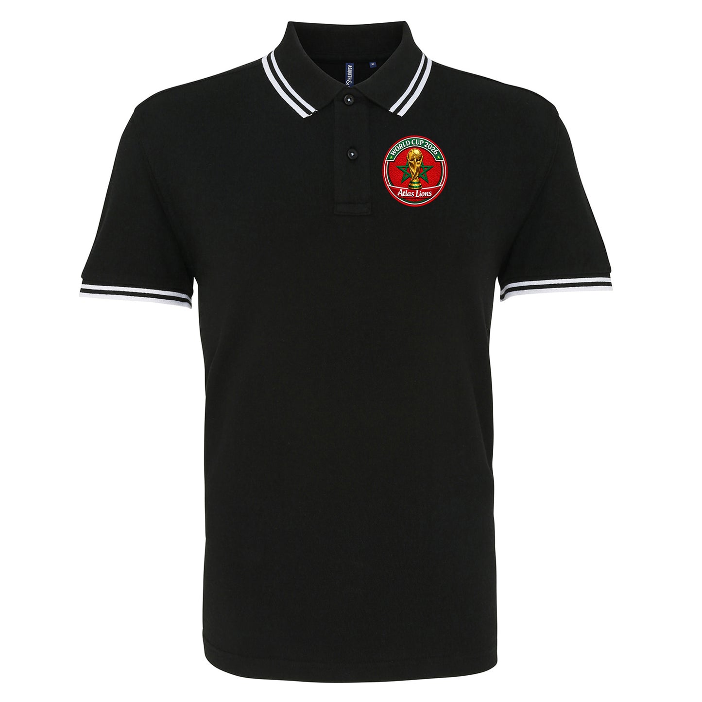 Morocco World Cup 2026 Tipped Polo Shirt 