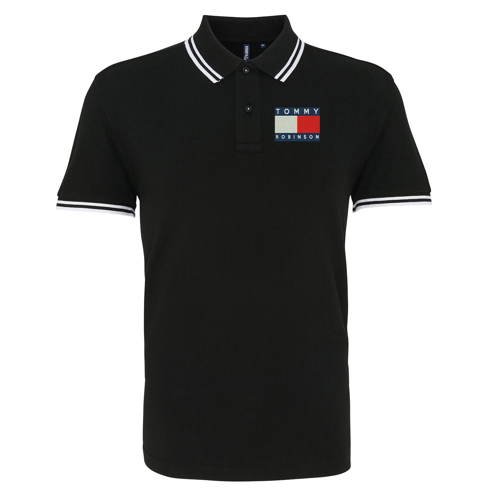 Tommy Robinson Tipped Polo Shirt 