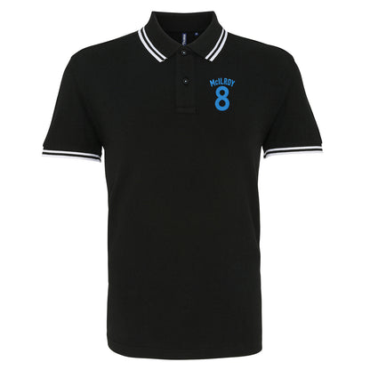 Jimmy McIlroy Burnley Football Tipped Polo Shirt
