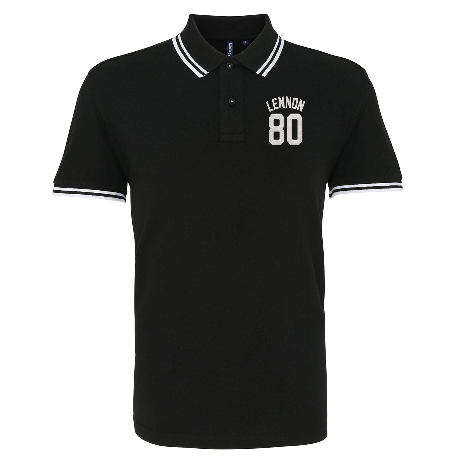 John Lennon Football Tipped Polo Shirt