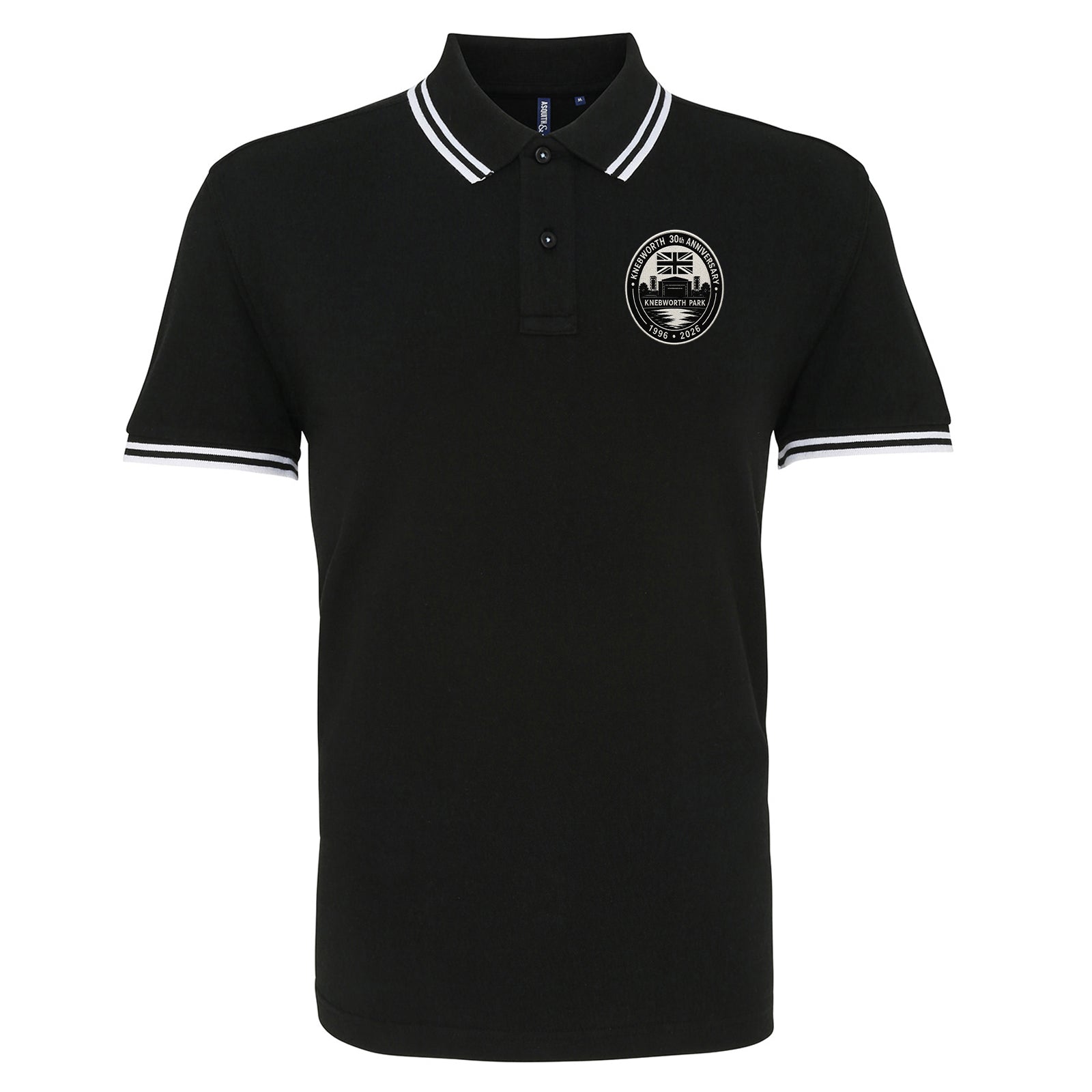 Oasis Knebworth 30th Anniversary 1996-2026 Tipped Polo Shirt 