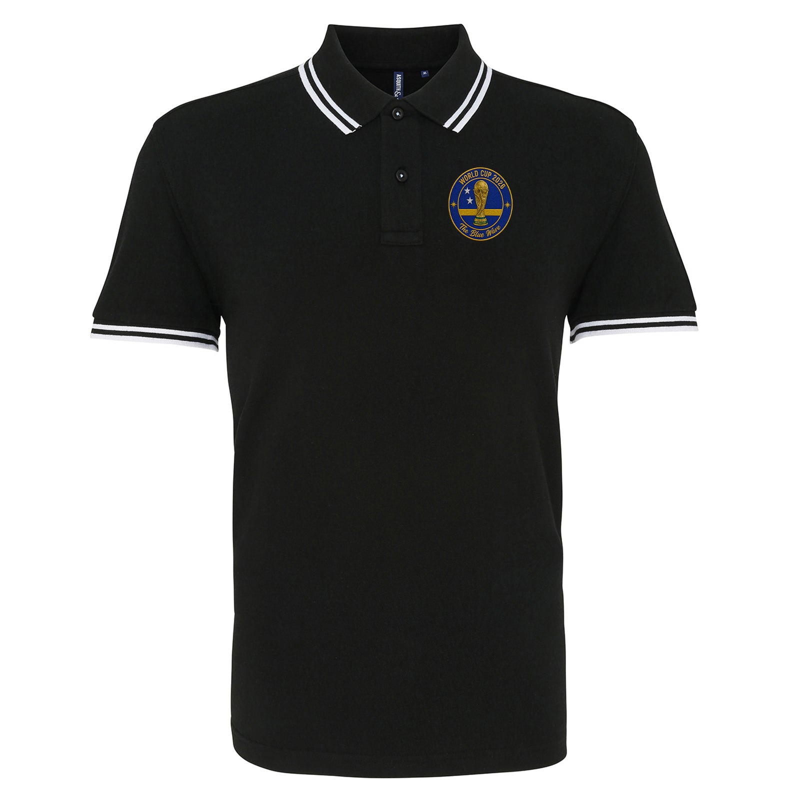 Curacao Football Tipped Polo Shirt