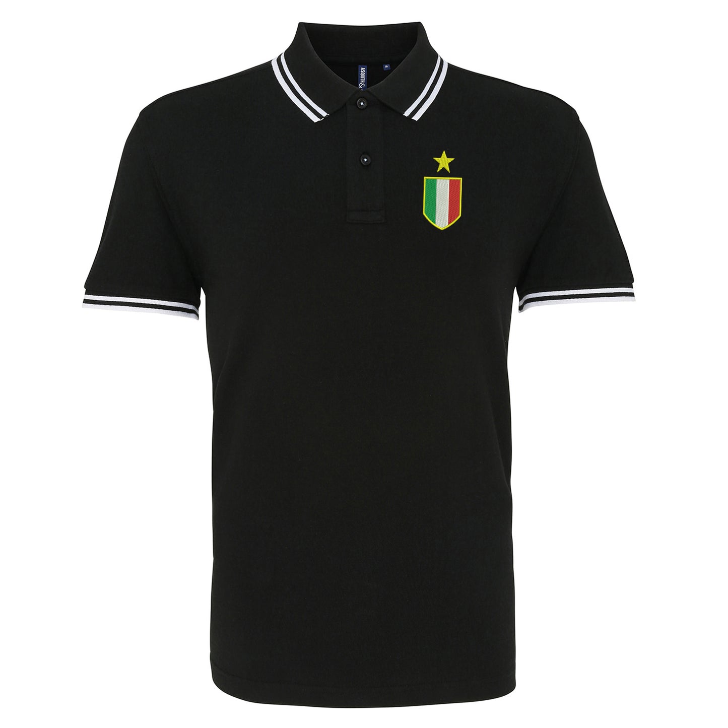Retro Juventus 1961 Embroidered Tipped Polo Shirt