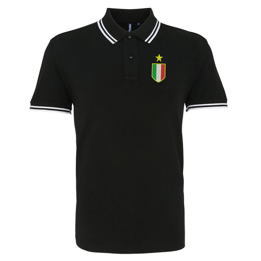 Retro Juventus 1961 Embroidered Tipped Polo Shirt