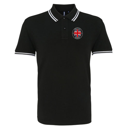 British Biker Tipped Polo Shirt 