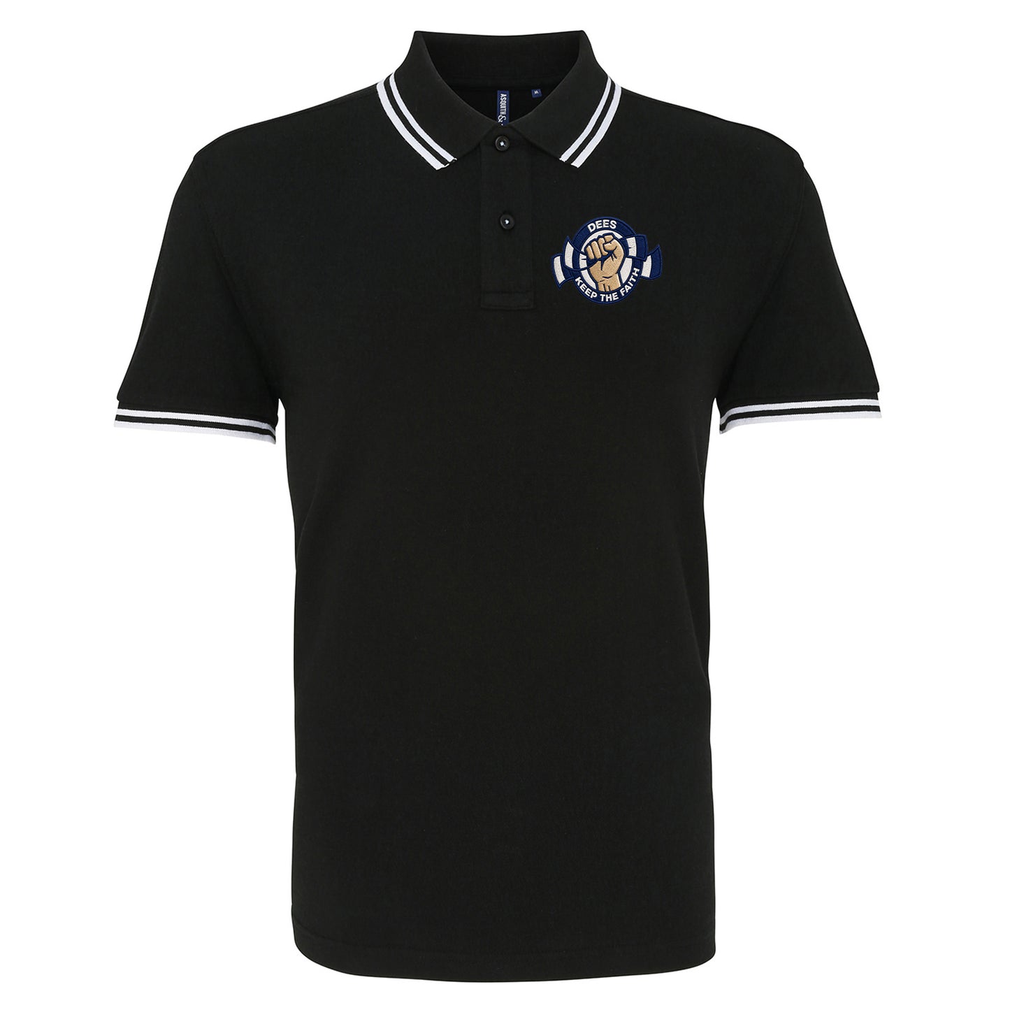Dundee Dees Football Fans Football Tipped Polo Shirt