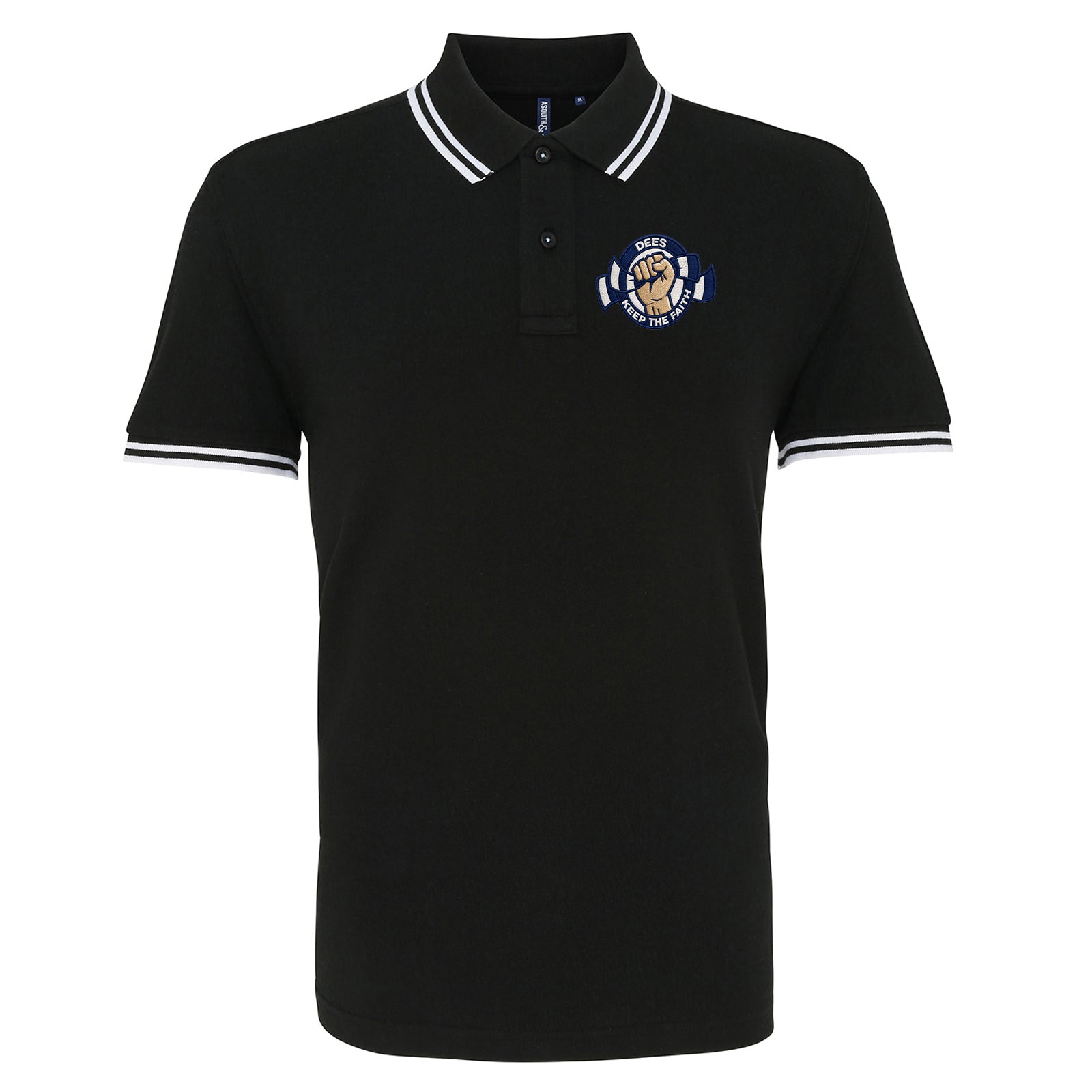 Dundee Dees Football Fans Football Tipped Polo Shirt