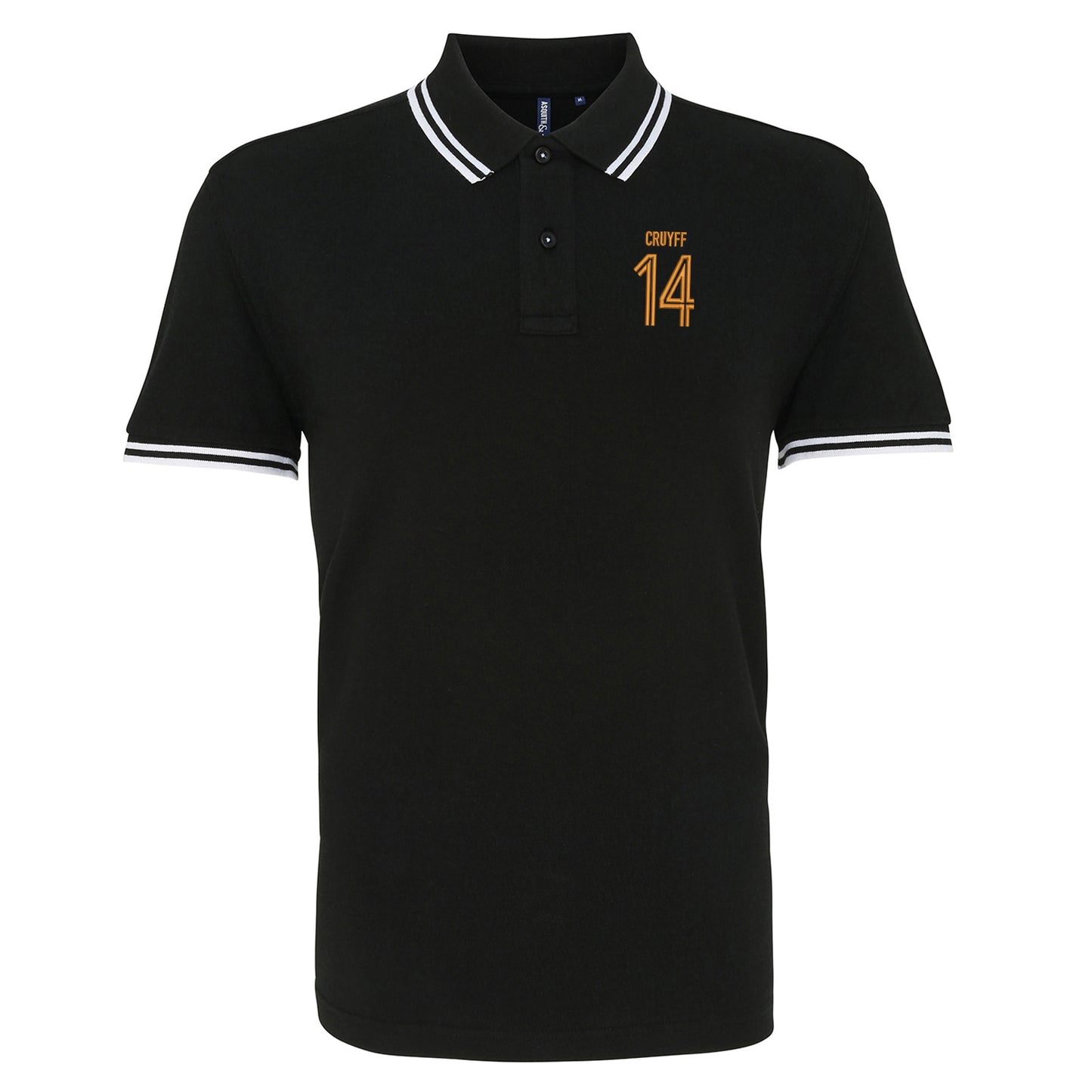 Cruyff 14 Embroidered Tipped Polo Shirt
