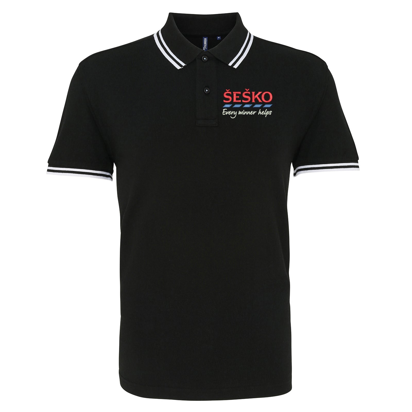 Benjamin Sesko Man Utd Tipped Polo Shirt 