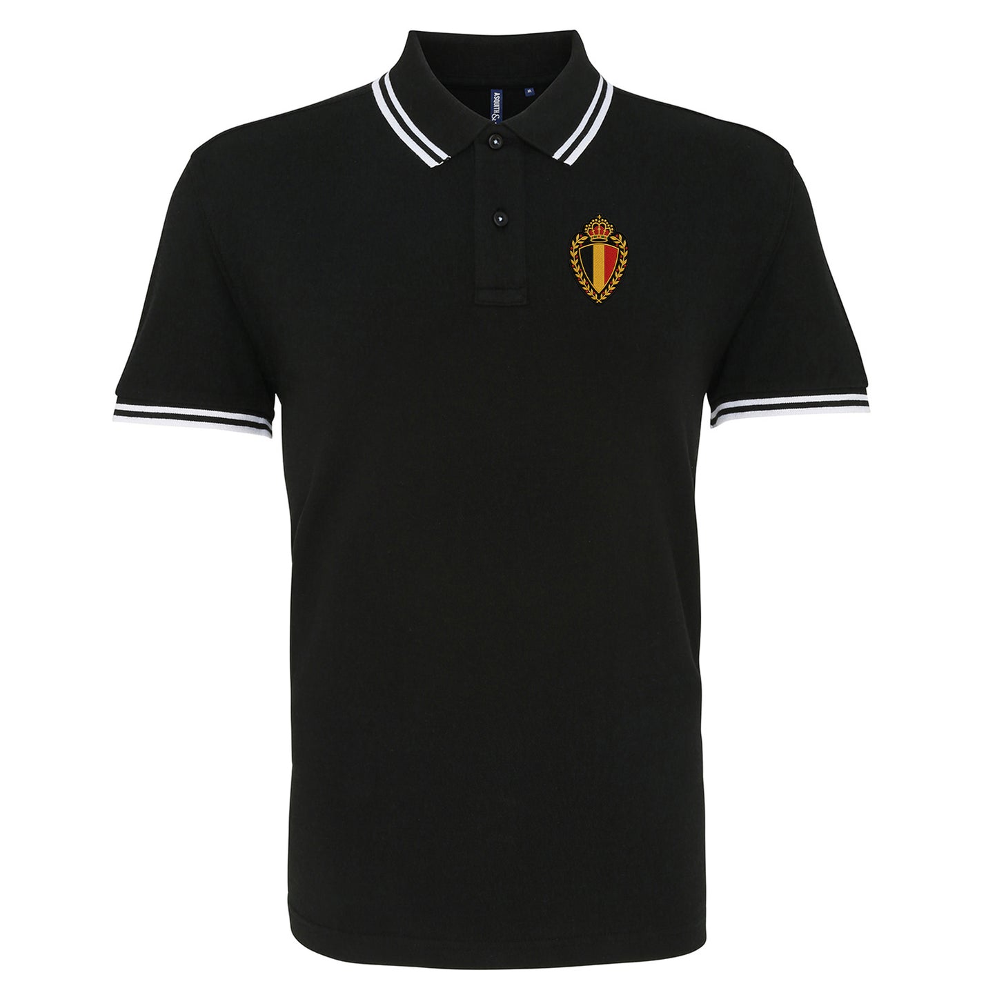 Classic Belgium Football Tipped Polo Shirt