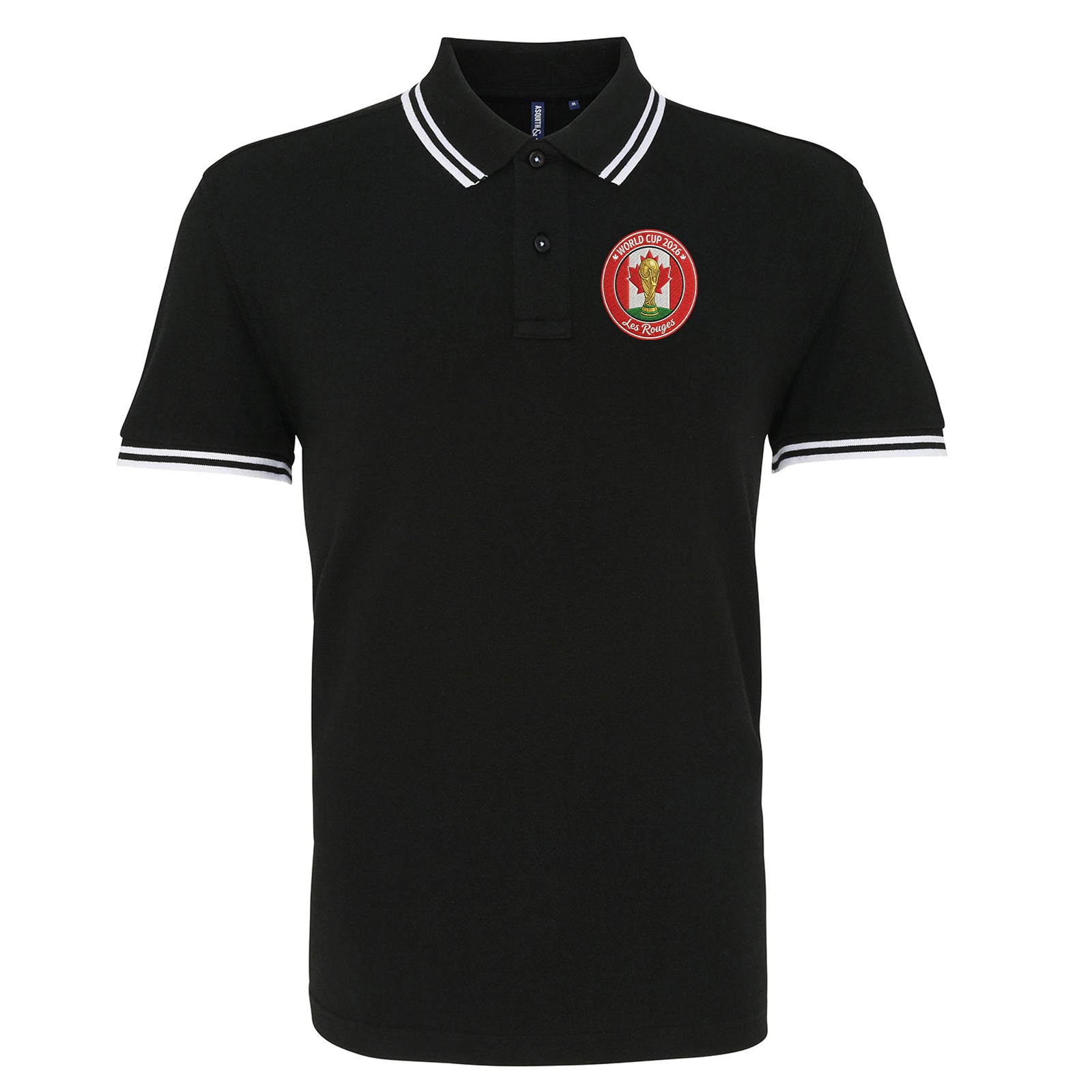 Canada World Cup 2026 Football Tipped Polo Shirt