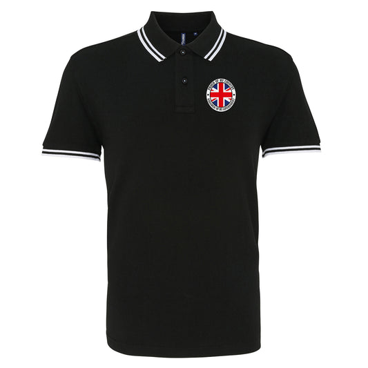 Proud of My Country Ashamed of My Government Tipped Polo Shirt