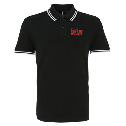 Sunderland Till I Die Embroidered Tipped Polo Shirt