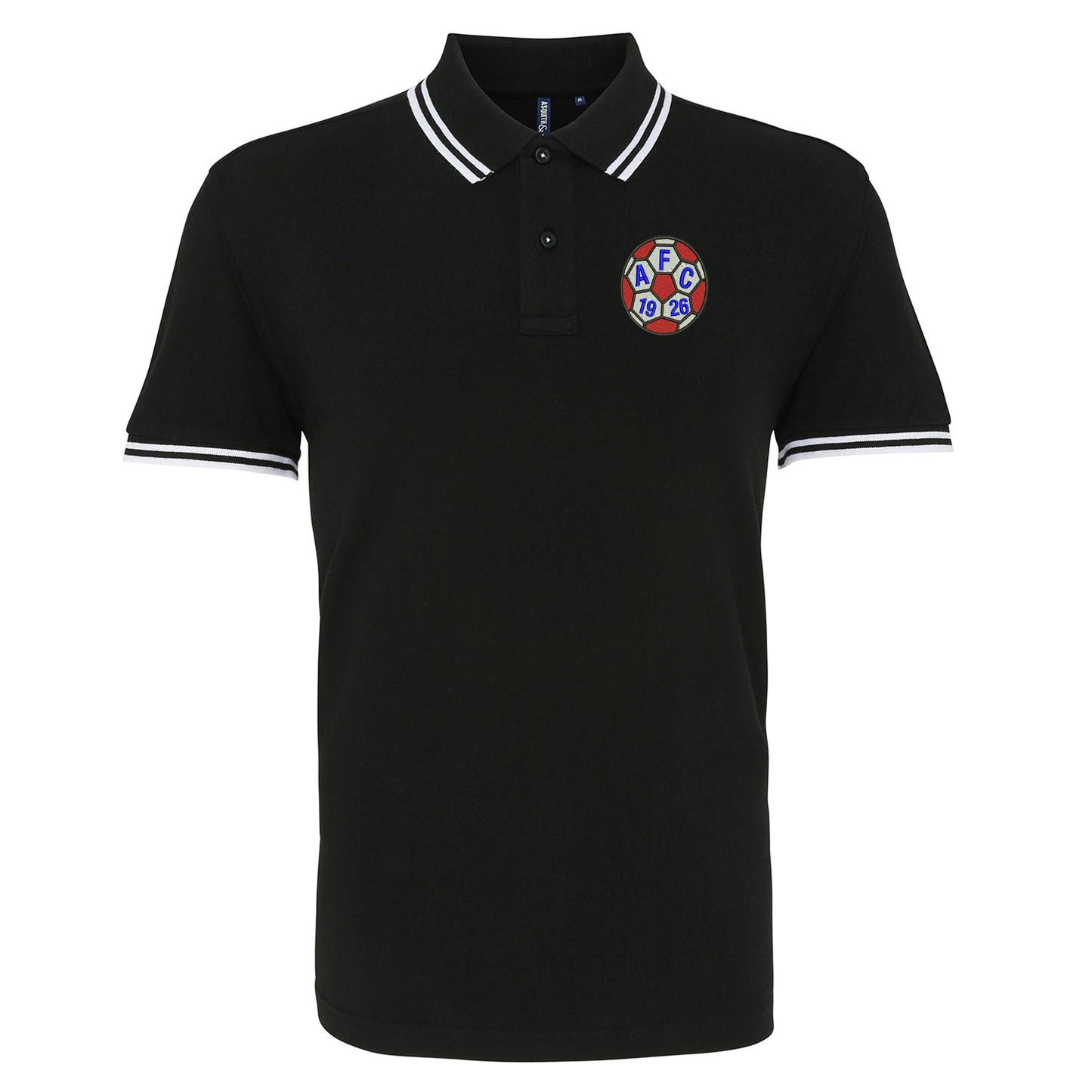 Retro Aldershot 1981 Embroidered Tipped Polo Shirt