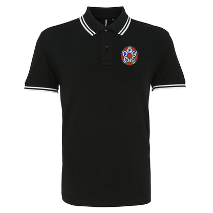 Retro Aldershot 1981 Embroidered Tipped Polo Shirt