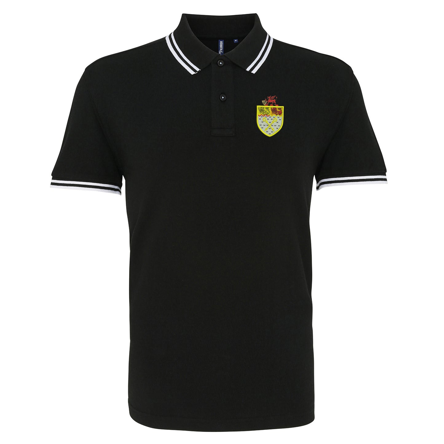 Retro Wrexham 1967 Embroidered Tipped Polo Shirt