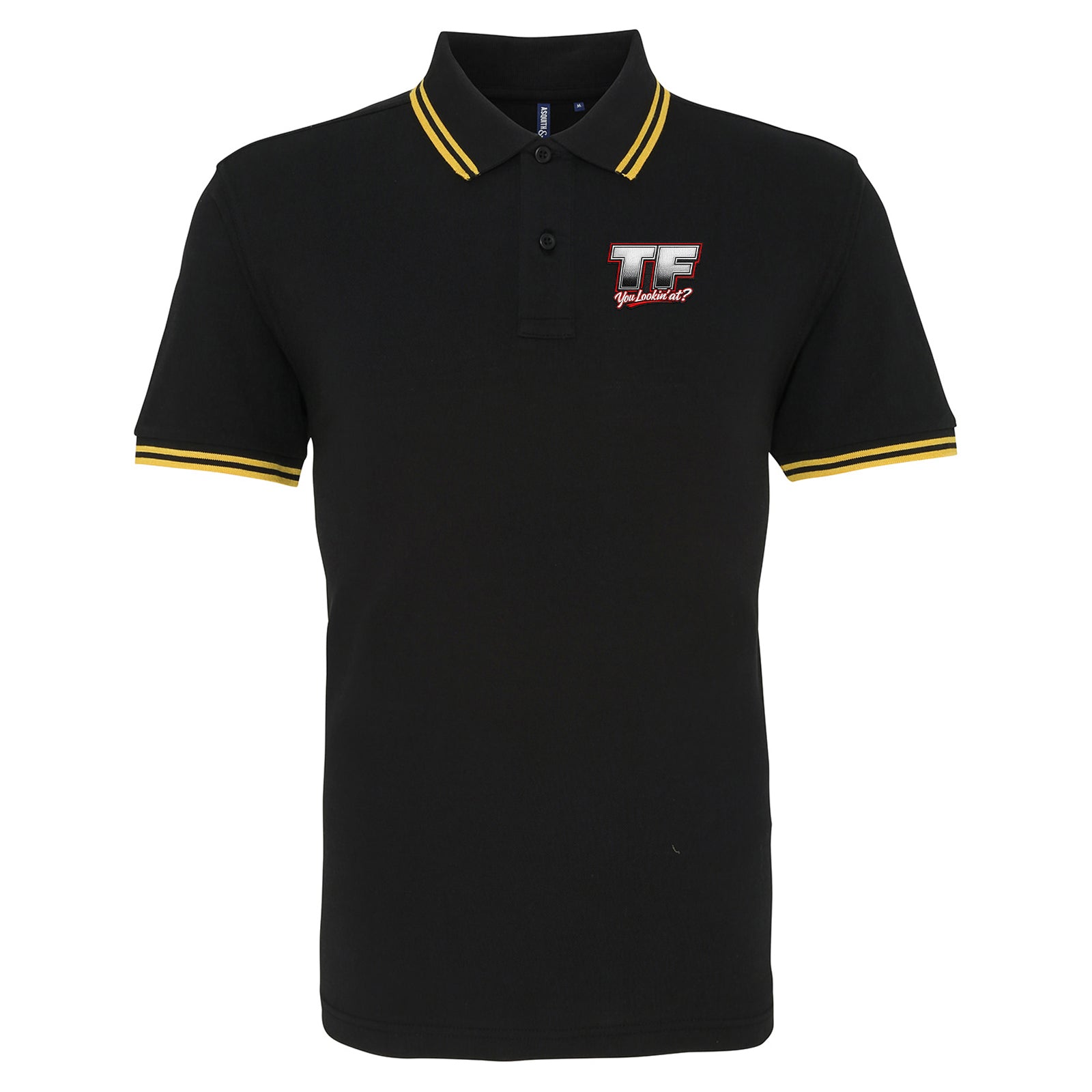 TF You Lookin’ at Tipped Polo Shirt 