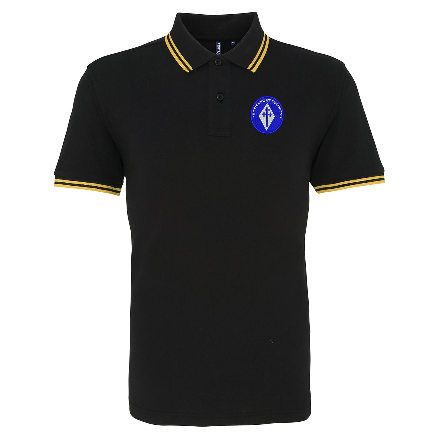 Retro Stockport 1978 Embroidered Tipped Polo Shirt