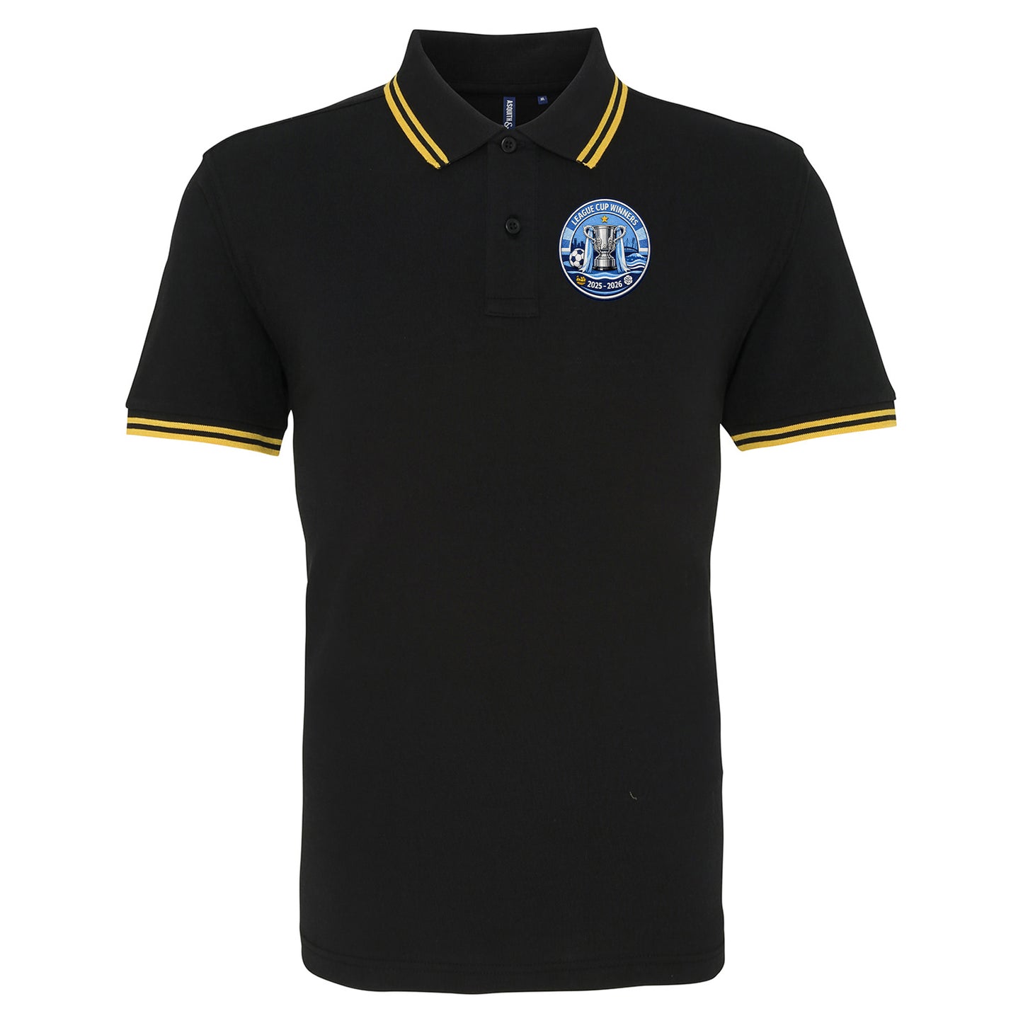 Man City League Cup Winners 2026 Tipped Polo Shirt 