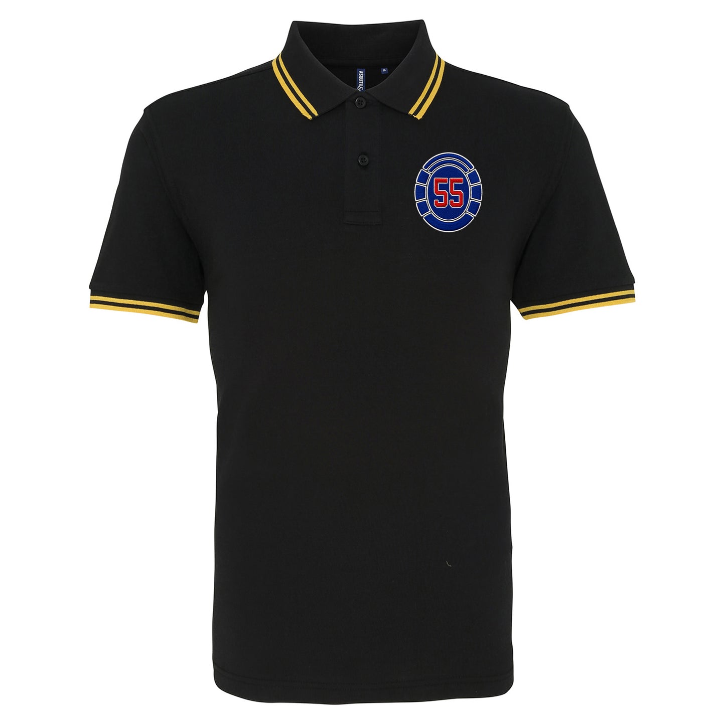 Glasgow Rangers 55 Time Champions Tipped Polo Shirt