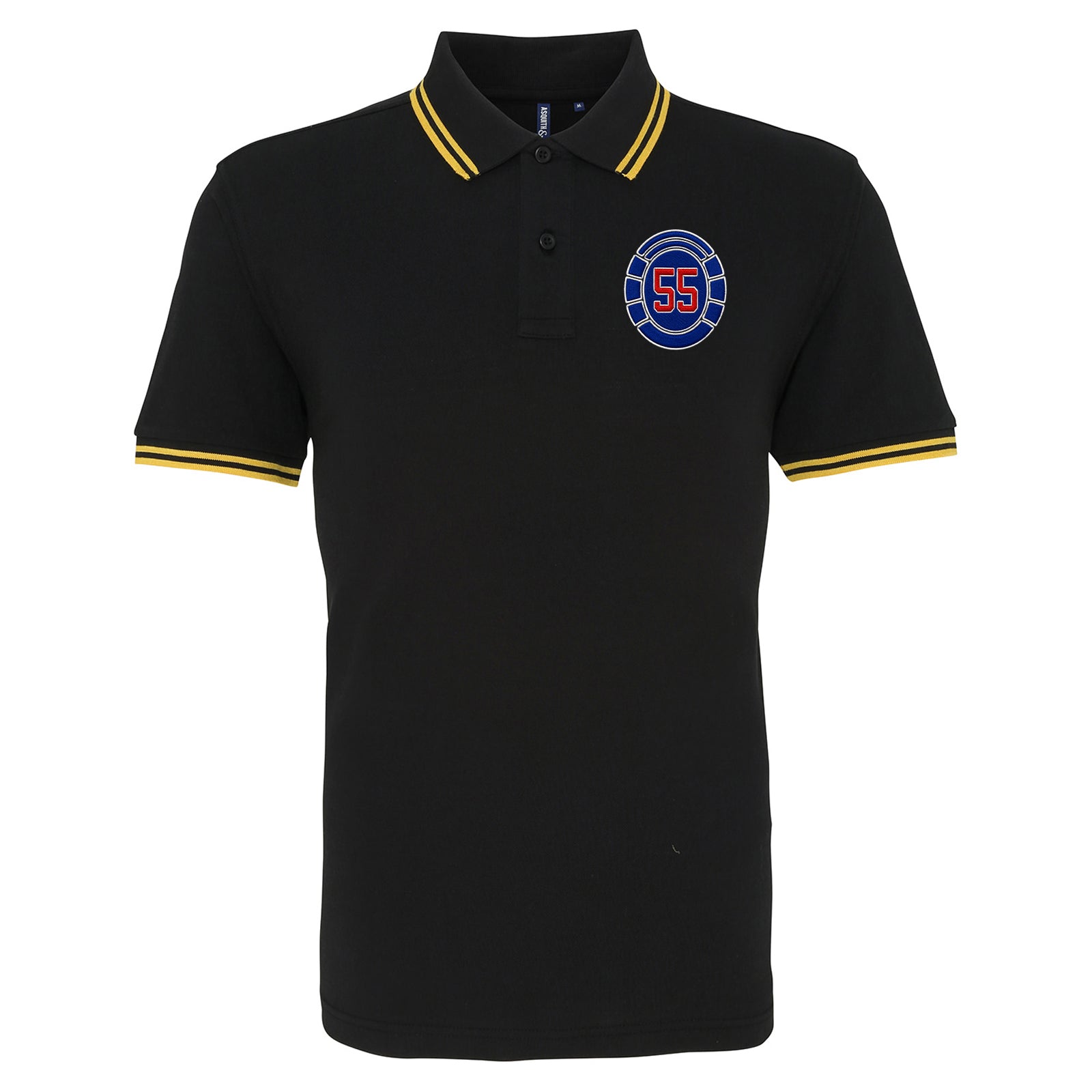 Glasgow Rangers 55 Time Champions Tipped Polo Shirt