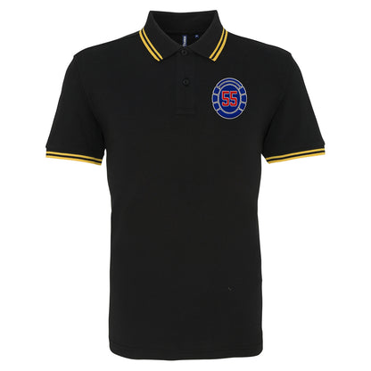 Glasgow Rangers 55 Time Champions Tipped Polo Shirt