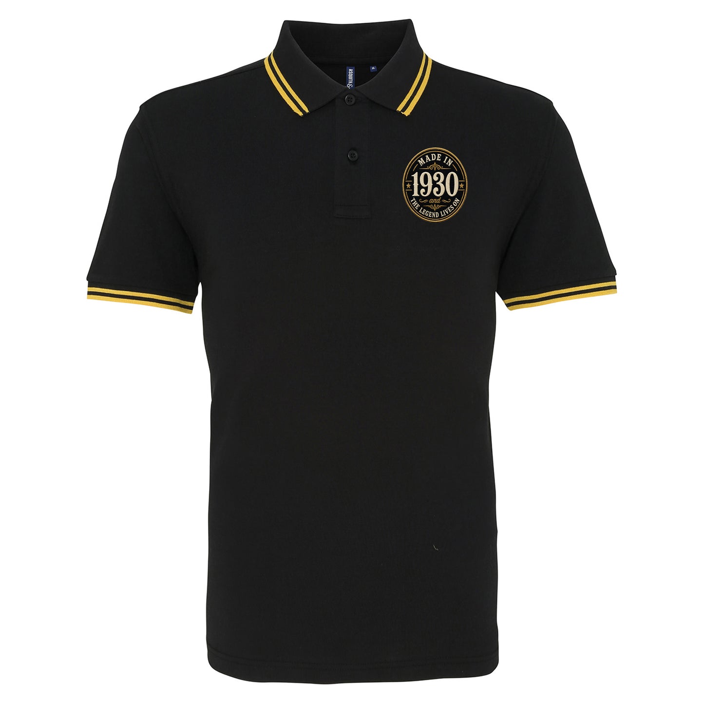 Made in 1930 Birthday Tipped Polo Shirt