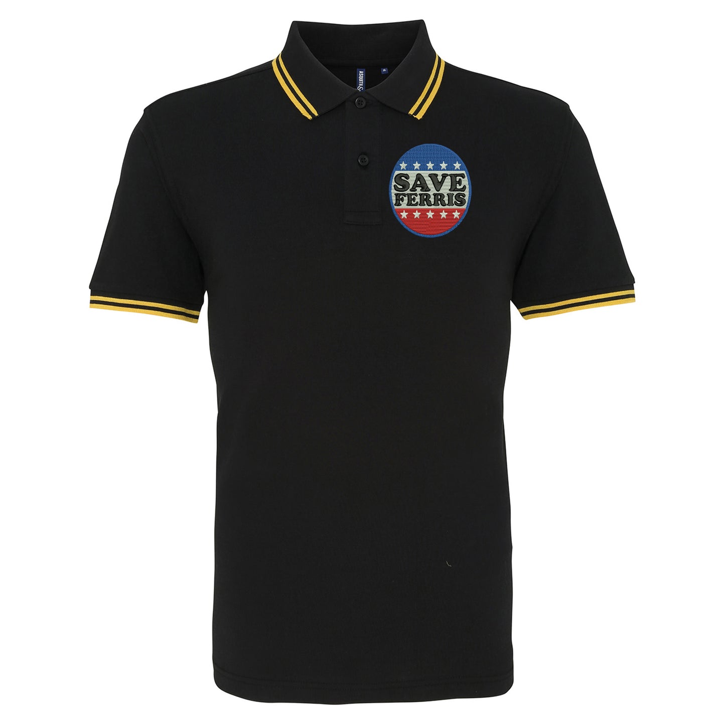 Save Ferris Punk Rock Tipped Polo Shirt