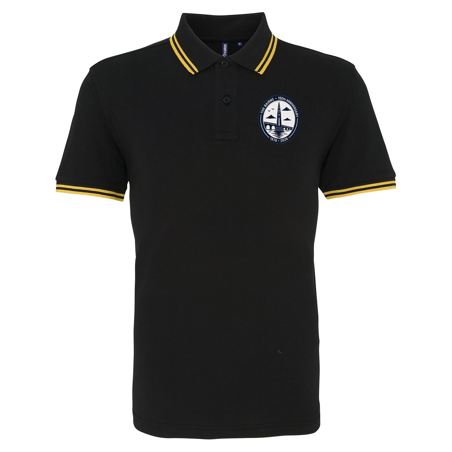 Falkirk 150th Anniversary Tipped Polo Shirt