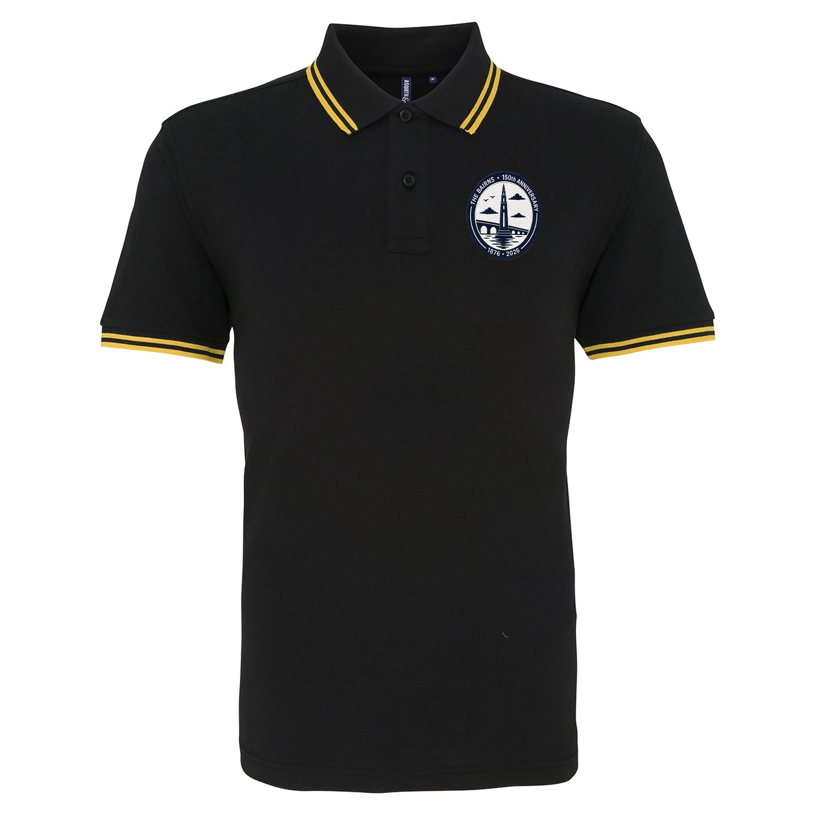 Falkirk 150th Anniversary Tipped Polo Shirt