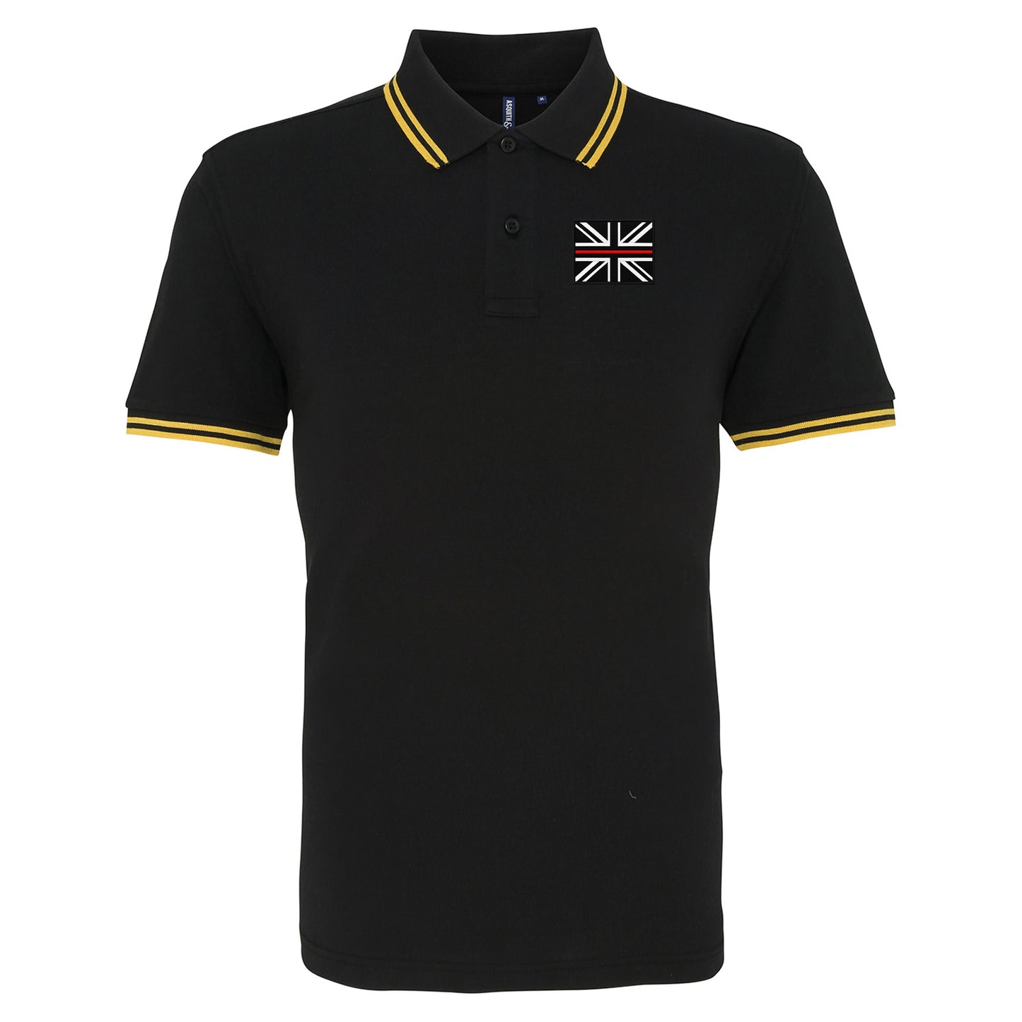 Thin Red Line Union Jack Tipped Polo Shirt
