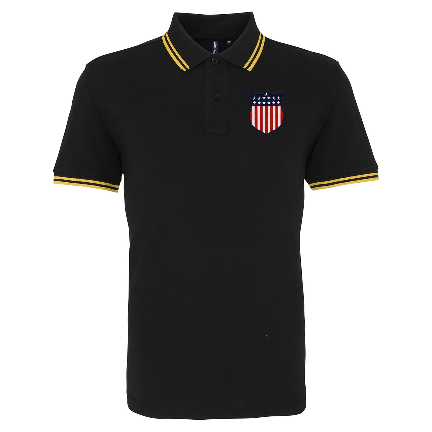 Retro USA 1913 Soccer Tipped Polo Shirt