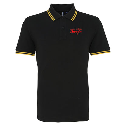Yes Sir I Can Boogie Retro 70s 80s Disco Dancing Tipped Polo Shirt