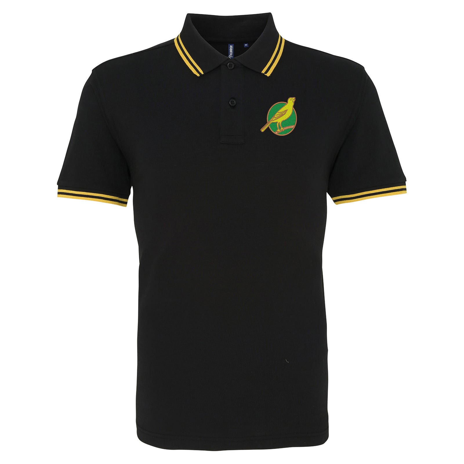 Norwich City FC Football Tipped Polo Shirt