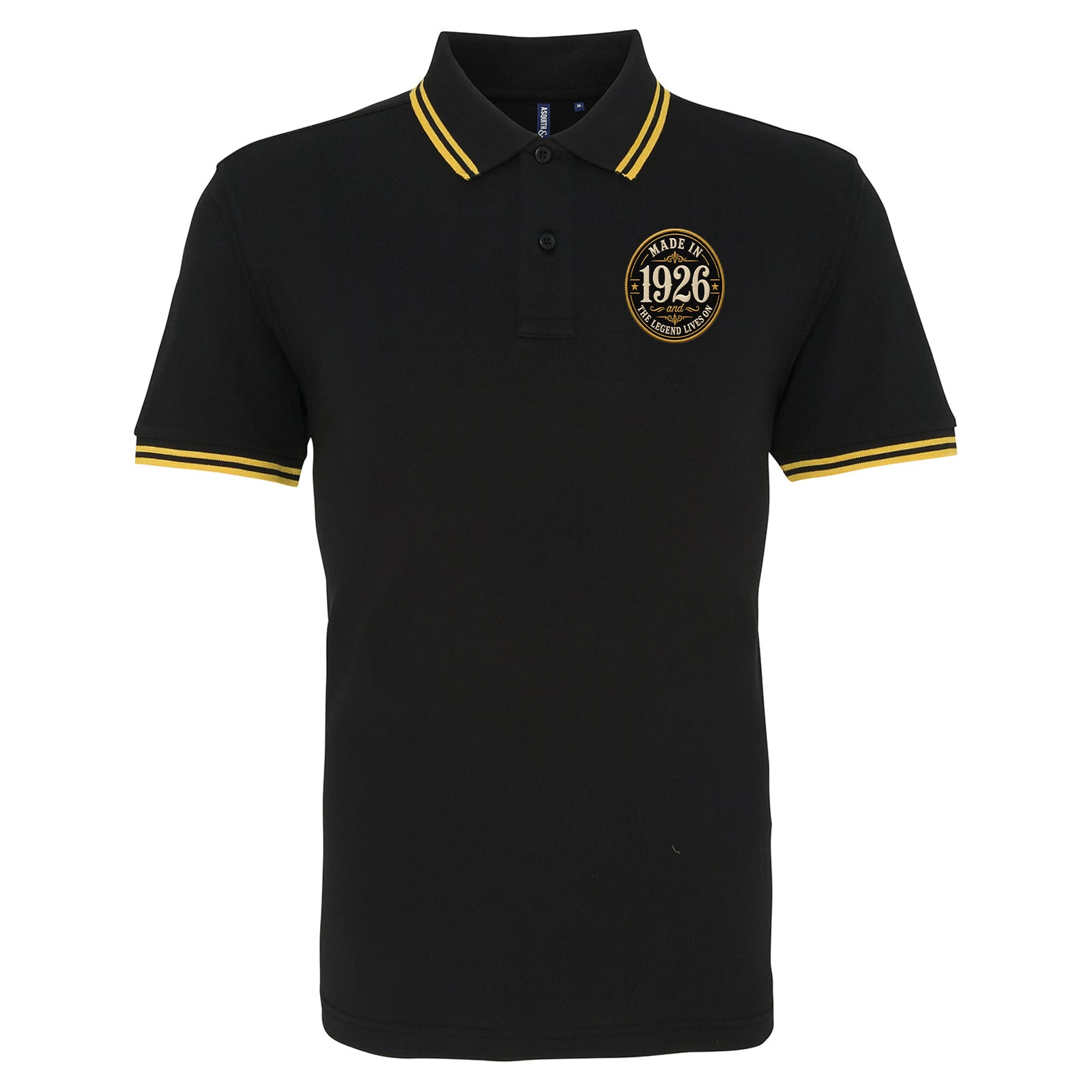 Made in 1926 Birthday Tipped Polo Shirt 