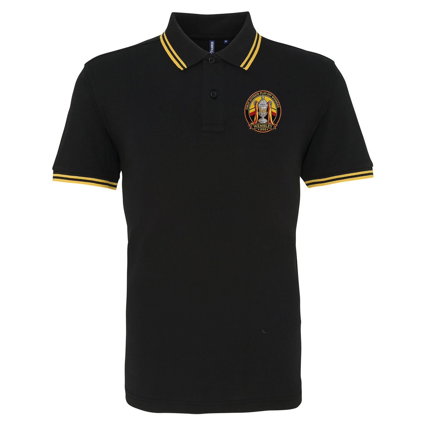 Watford Retro Play Off Winners Tipped Polo Shirt 