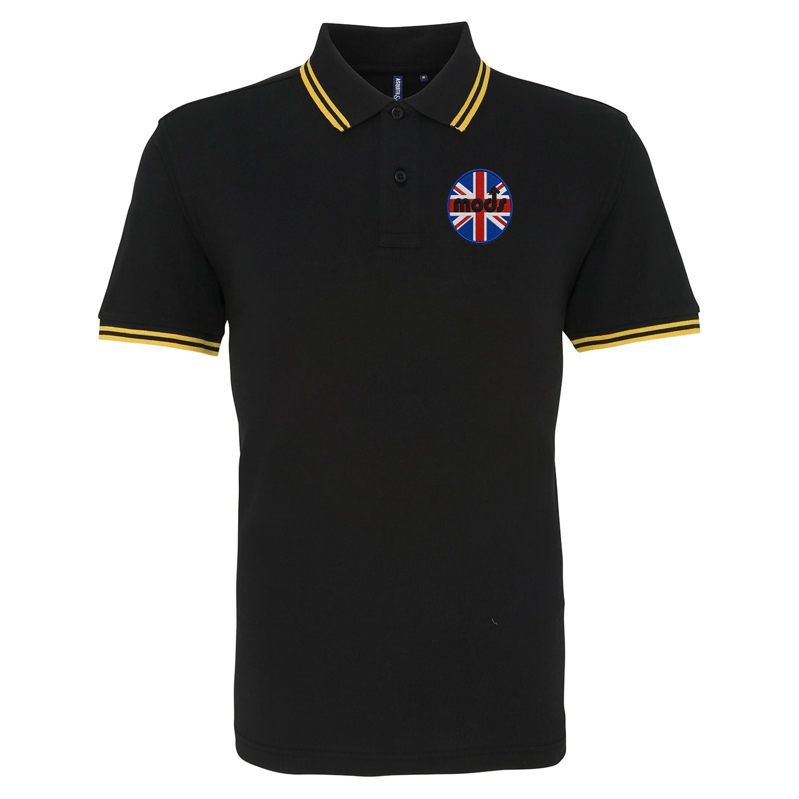 Mods Union Jack Tipped Polo Shirt
