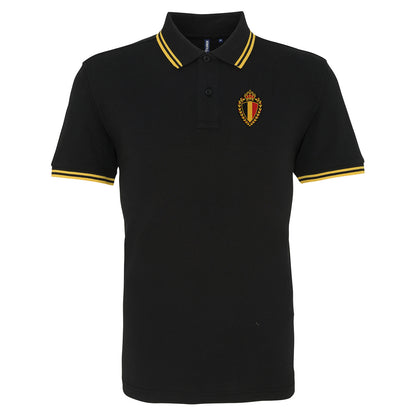 Classic Belgium Football Tipped Polo Shirt