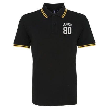 John Lennon Football Tipped Polo Shirt