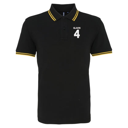 Ronnie Glavin Barnsley Footbal Tipped Polo Shirt 