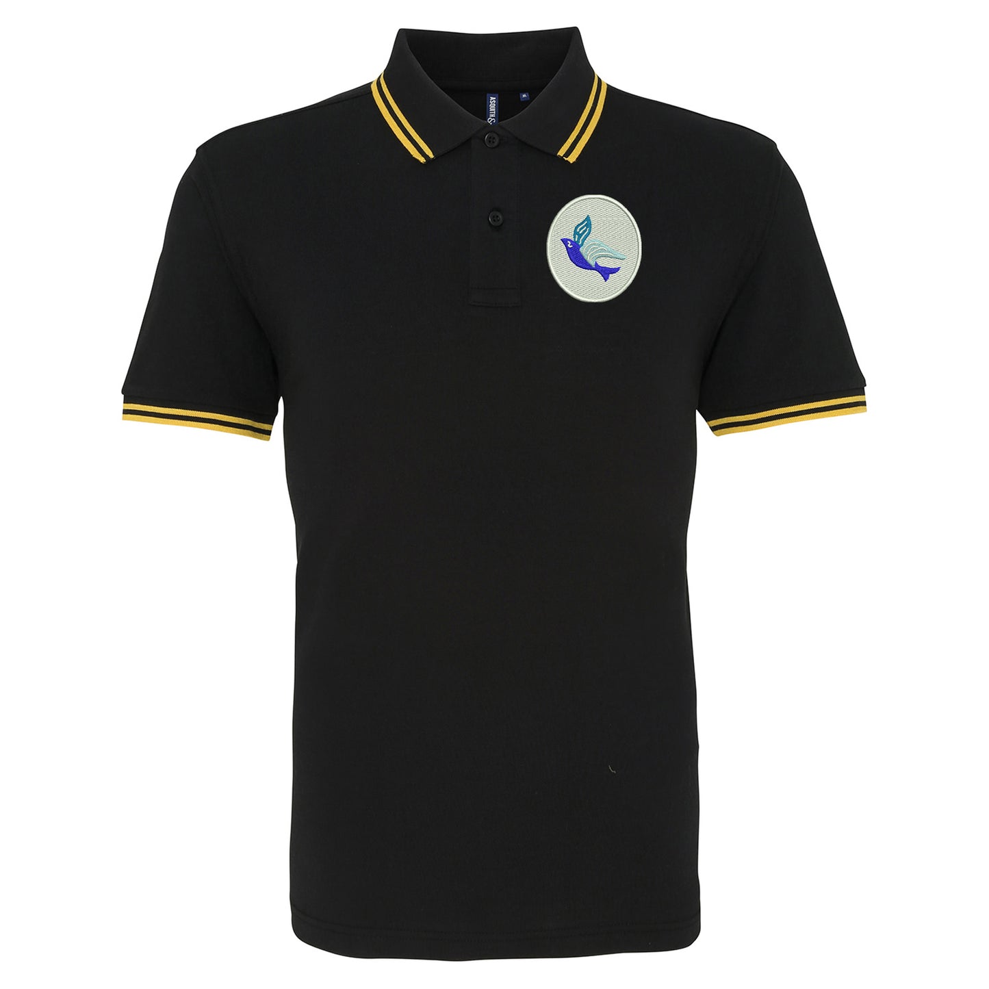 Classic Cardiff City FC Tipped Polo Shirt